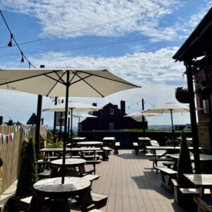Area hire at Punch Bowl garden view terrace