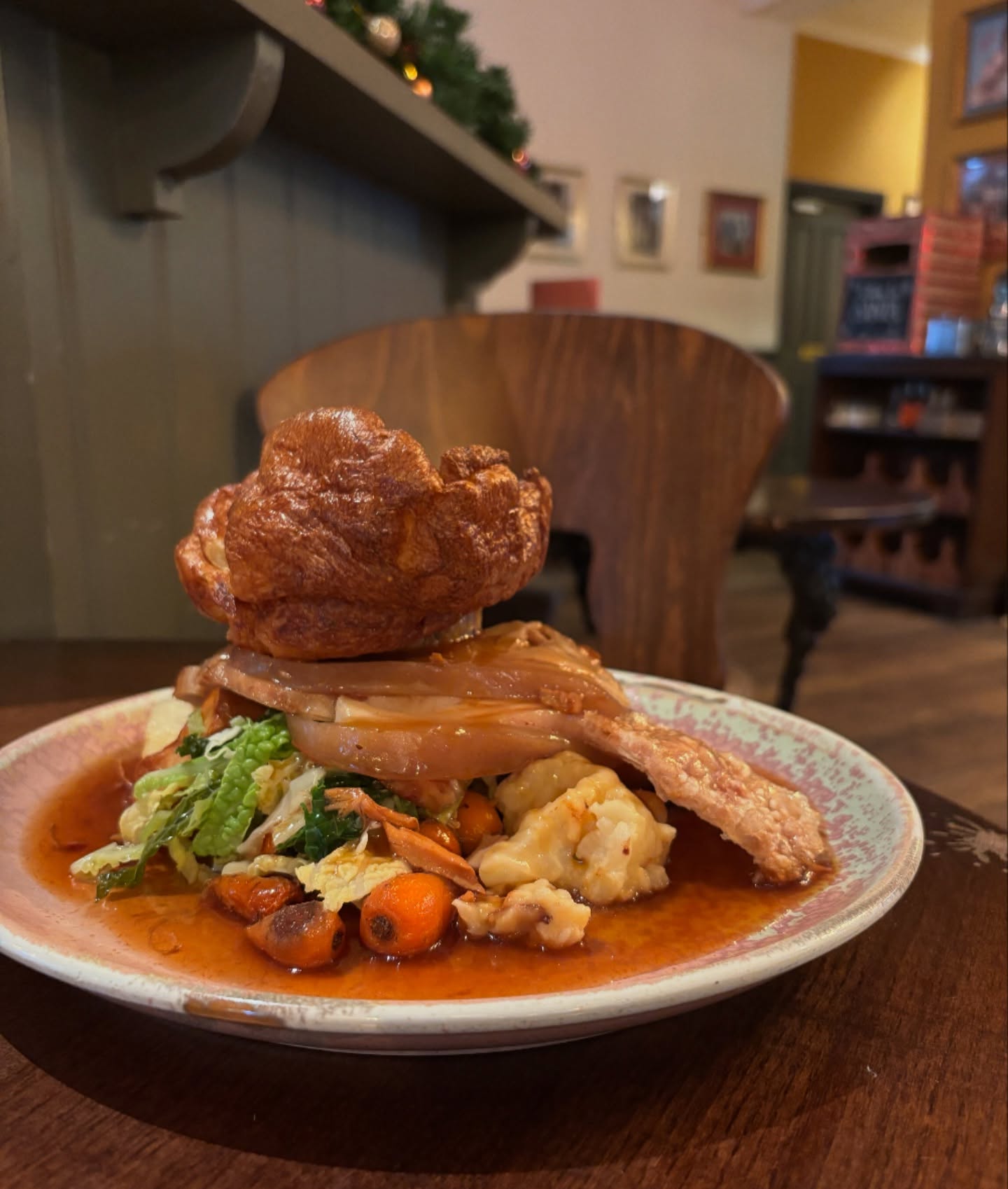 Sunday roast loaded with Yorkshire pudding at The Punch Bowl Crookes