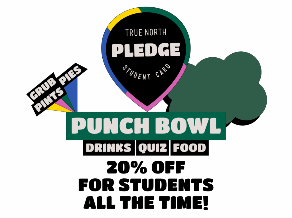 Pledge Student discount card Punch Bowl